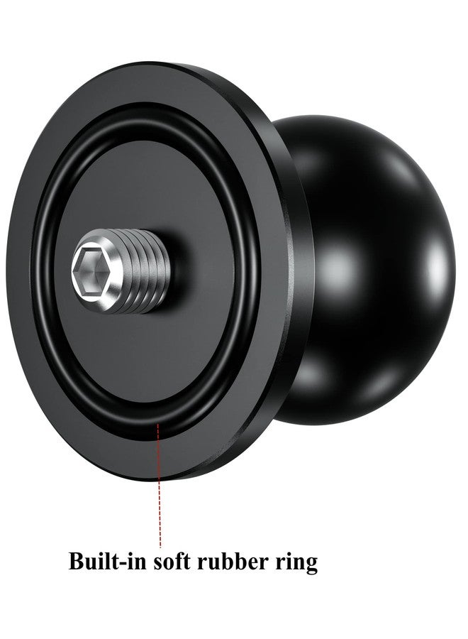 BRCOVAN Aluminum Alloy 1'' Ball Adapter with 1/4"-20 Threaded Stud for Action Camera & Camcorder Compatible with RAM Mounts B Size Double Socket Arm - Image 4